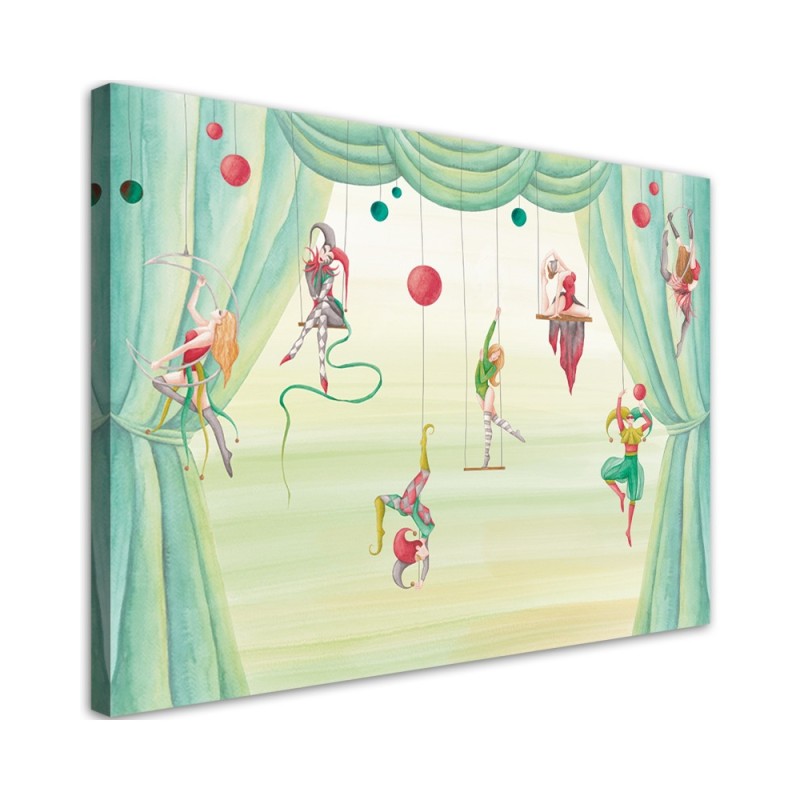 Bild auf Leinwand - Zirkusakrobat | Feeby