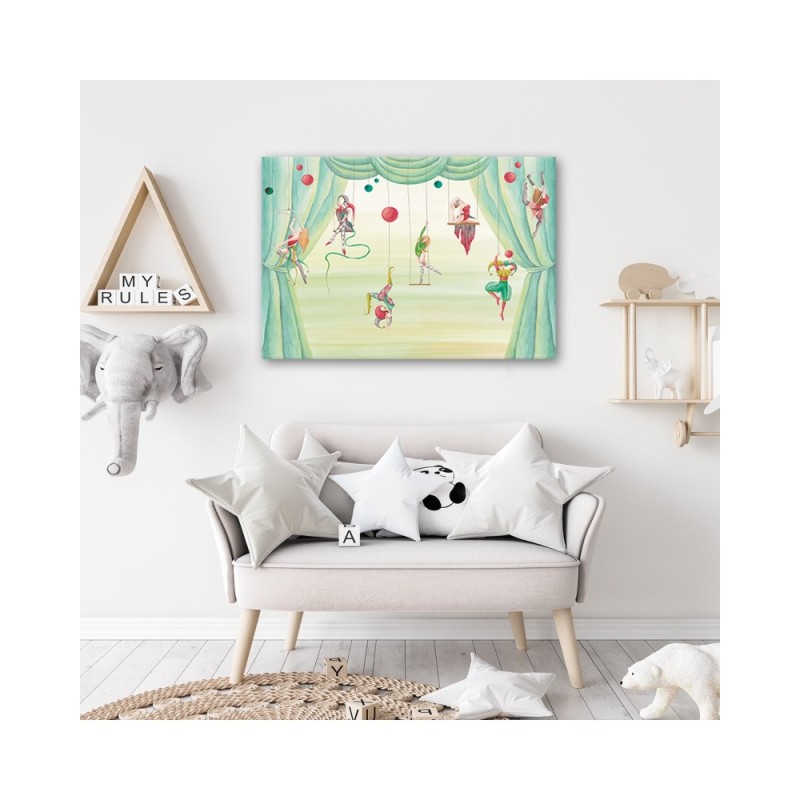 Bild auf Leinwand - Zirkusakrobat | Feeby