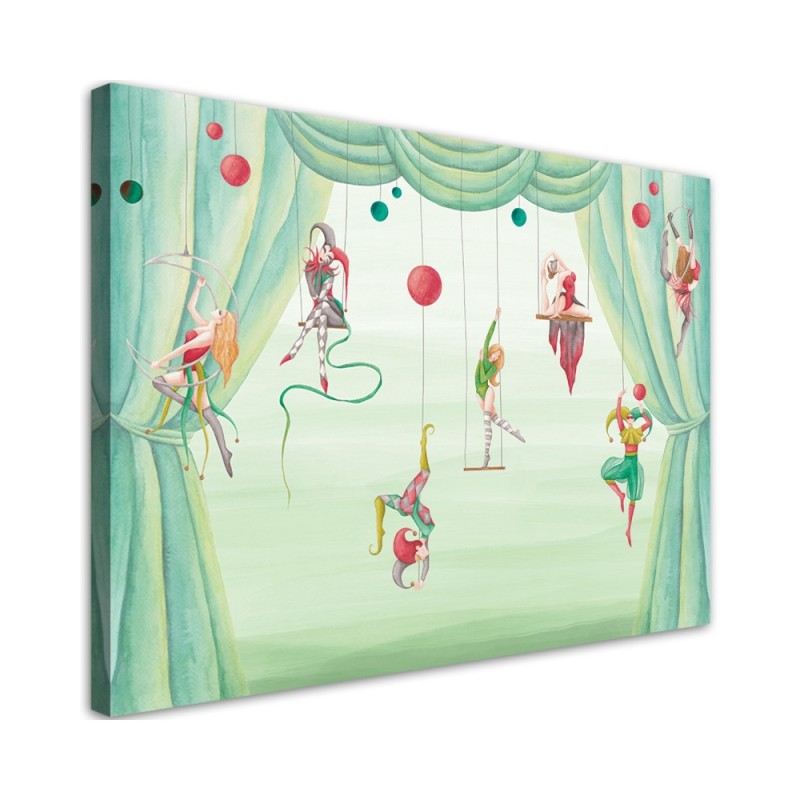 Leinwandbild modern - Zirkusakrobat | Feeby