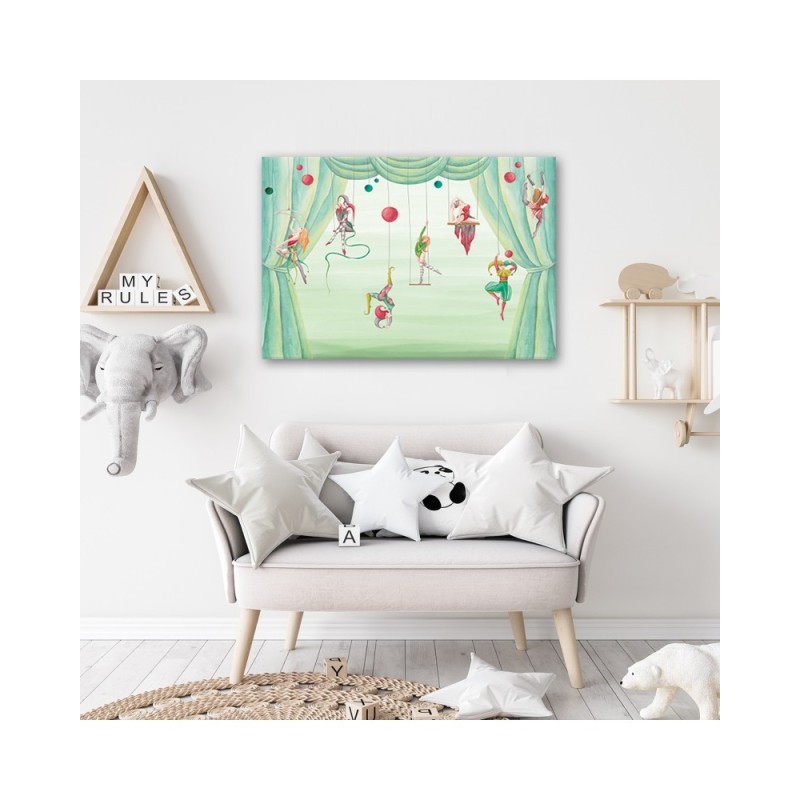 Leinwandbild modern - Zirkusakrobat | Feeby