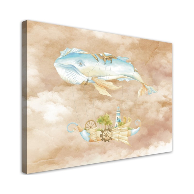 Leinwandbild - Fliegerwal und Schiff | Feeby