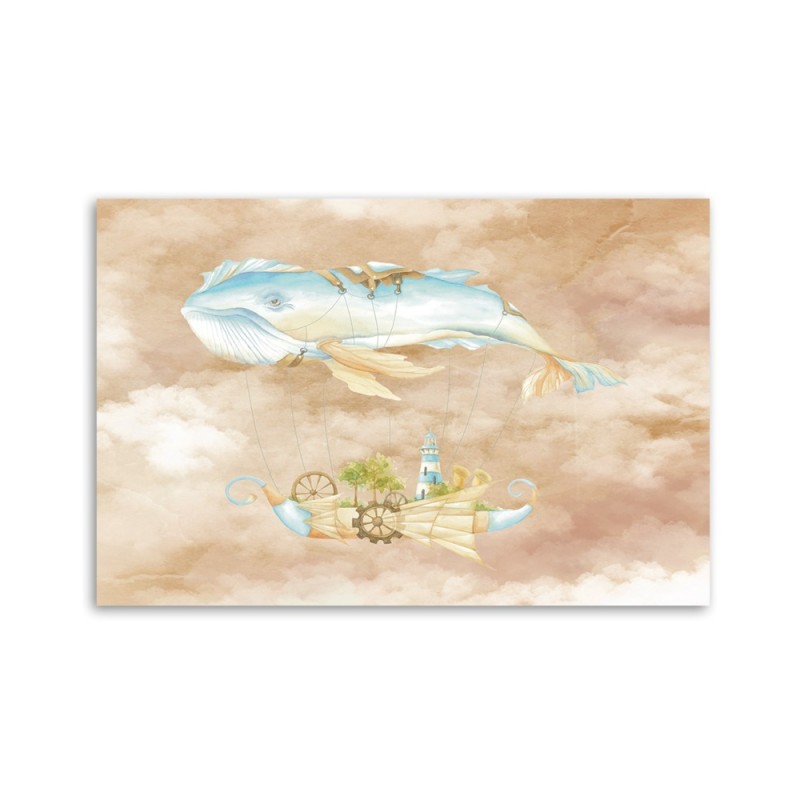 Leinwandbild - Fliegerwal und Schiff | Feeby