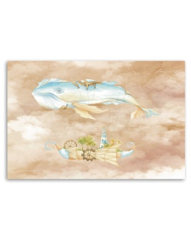 Leinwandbild - Fliegerwal und Schiff | Feeby