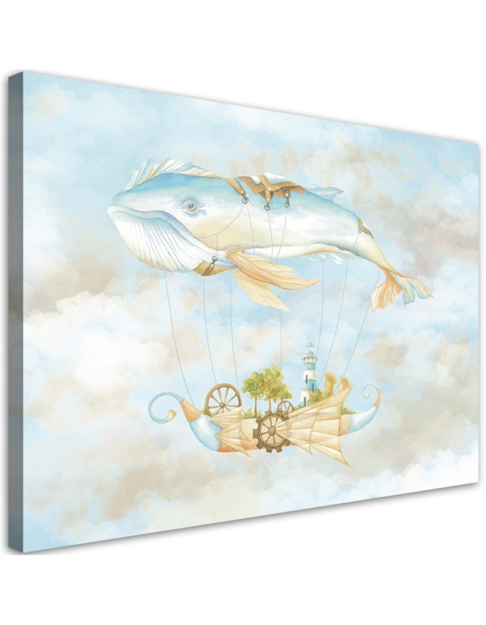 Modernes Wandbild - Fliegerwal und Schiff | Feeby