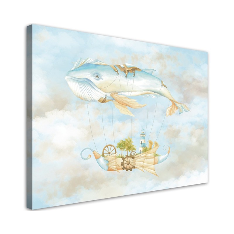 Modernes Wandbild - Fliegerwal und Schiff | Feeby