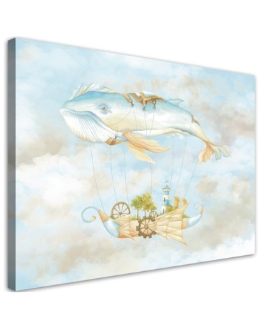 Modernes Wandbild - Fliegerwal und Schiff | Feeby