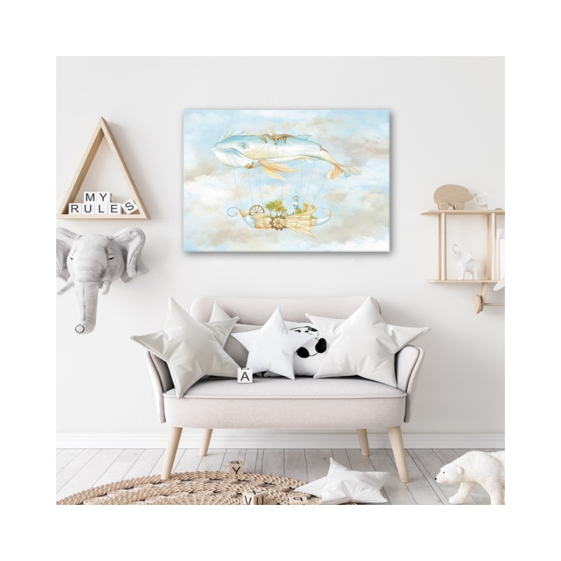 Modernes Wandbild - Fliegerwal und Schiff | Feeby