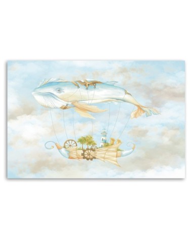 Modernes Wandbild - Fliegerwal und Schiff | Feeby