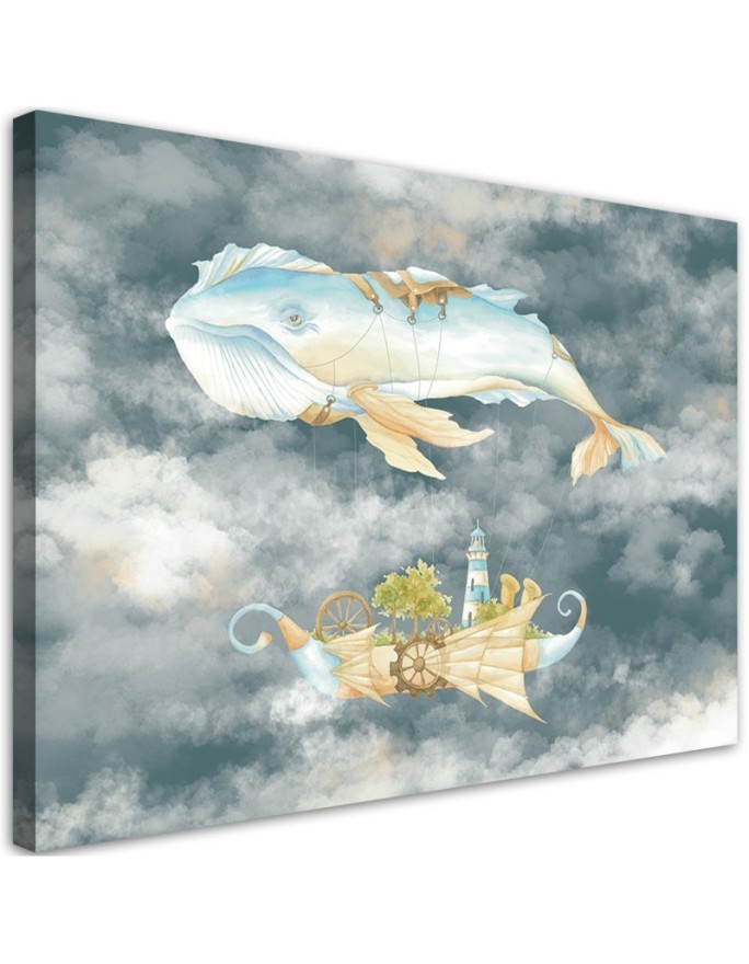 Bild auf Leinwand - Fliegerwal und Schiff | Feeby