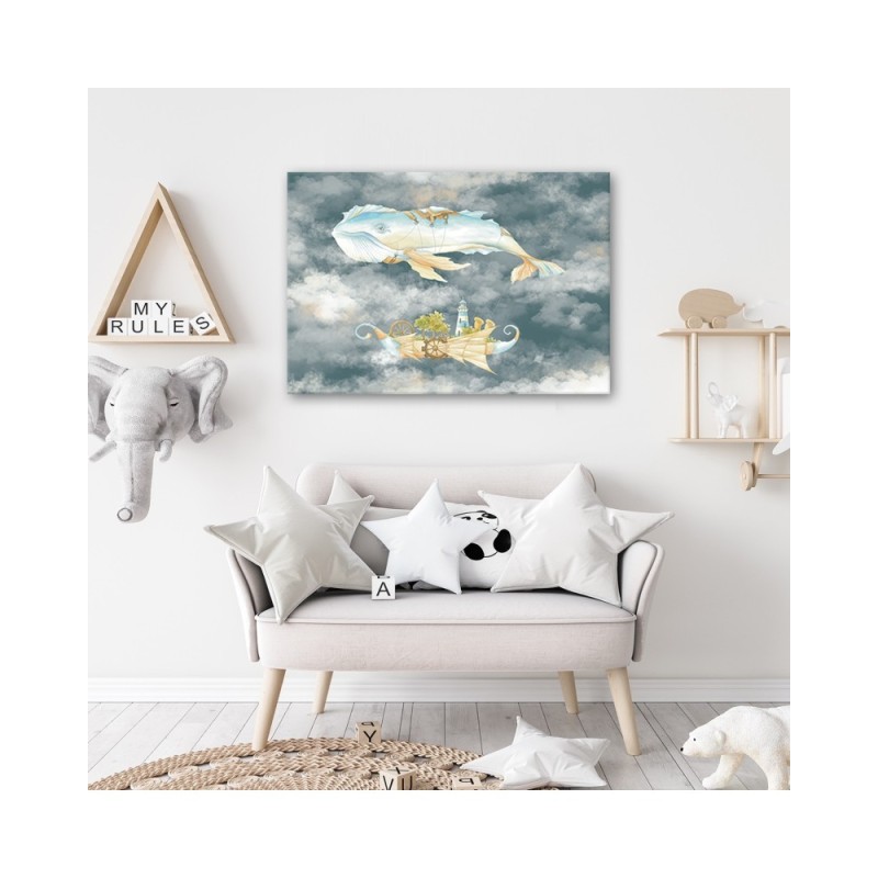 Bild auf Leinwand - Fliegerwal und Schiff | Feeby