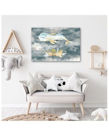 Bild auf Leinwand - Fliegerwal und Schiff | Feeby