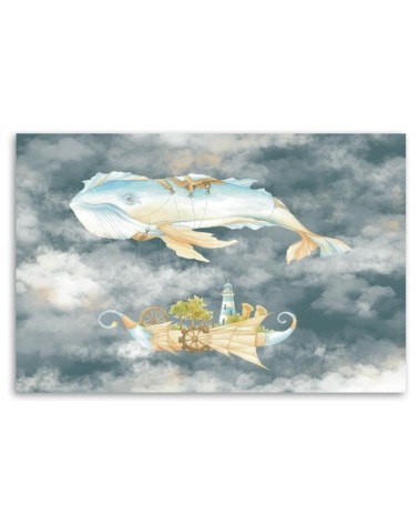 Bild auf Leinwand - Fliegerwal und Schiff | Feeby