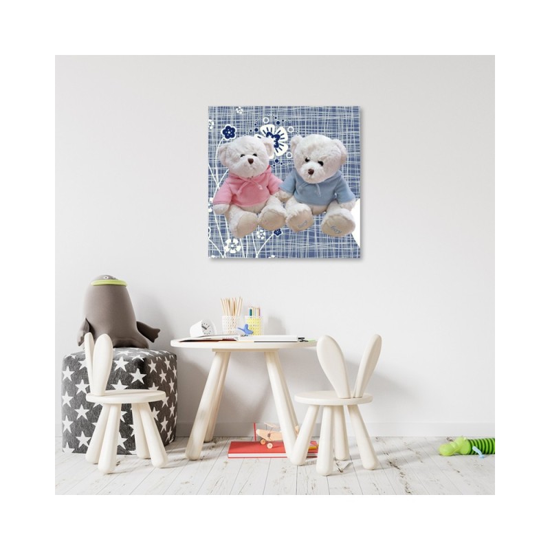 Leinwanddruck - Zwei Teddybären | Feeby