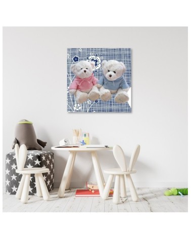 Obraz do pokoju dziecka - Dwa pluszowe misie | FEEBY