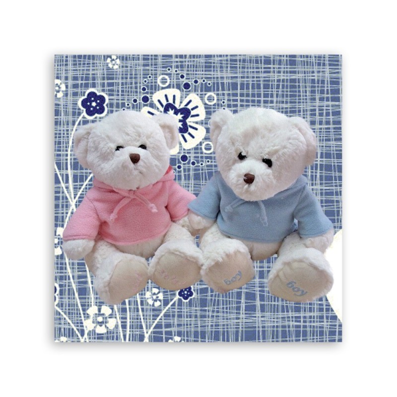 Leinwanddruck - Zwei Teddybären | Feeby