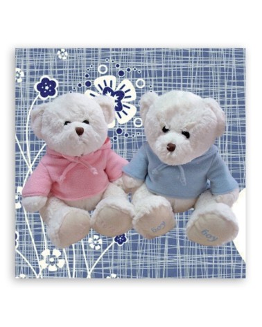 Obraz do pokoju dziecka - Dwa pluszowe misie | FEEBY