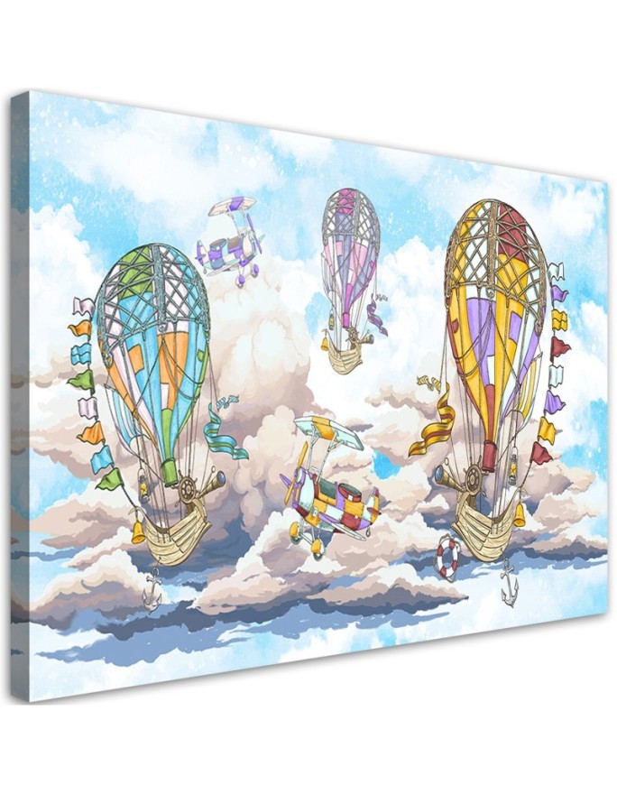 Modernes Wandbild - Bunte Luftballons | Feeby