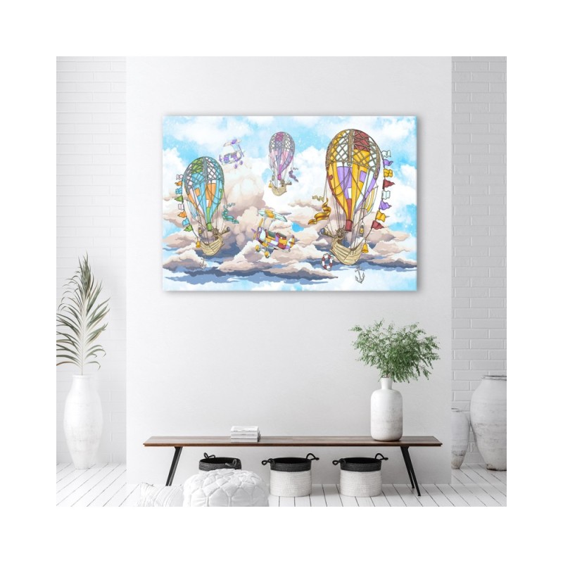 Modernes Wandbild - Bunte Luftballons | Feeby