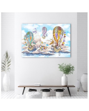 Modernes Wandbild - Bunte Luftballons | Feeby