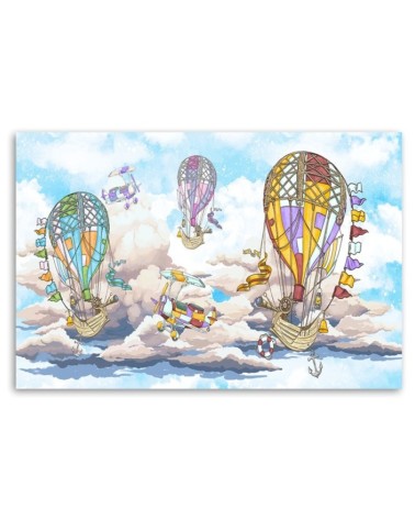 Modernes Wandbild - Bunte Luftballons | Feeby