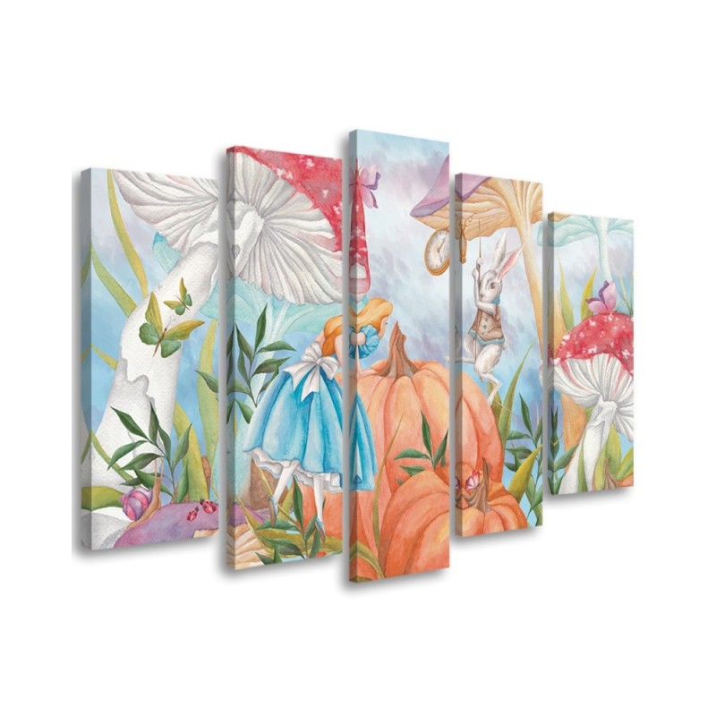 Leinwandbild - Little Alice im Land der Wunder | Feeby