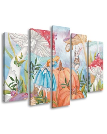 Leinwandbild - Little Alice im Land der Wunder | Feeby