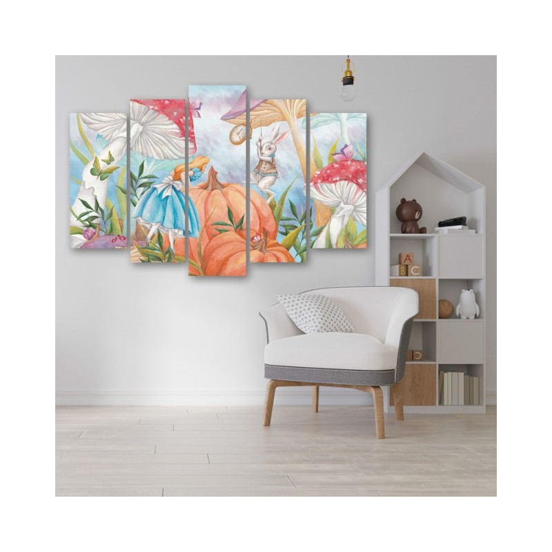 Leinwandbild - Little Alice im Land der Wunder | Feeby