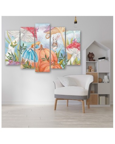 Leinwandbild - Little Alice im Land der Wunder | Feeby