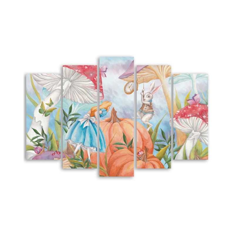 Leinwandbild - Little Alice im Land der Wunder | Feeby