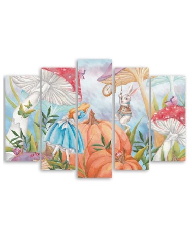 Leinwandbild - Little Alice im Land der Wunder | Feeby