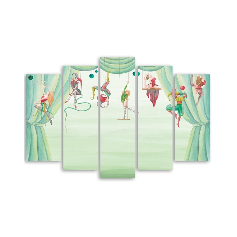 Leinwandbild - Zirkusakrobat | Feeby