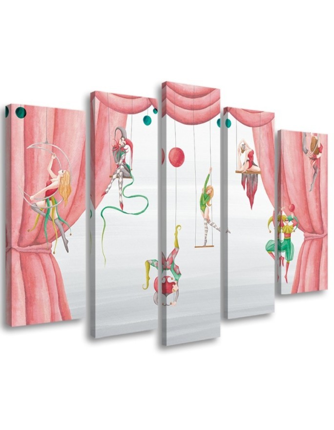 Wandbild für Wohnzimmer - Zirkusakrobat | Feeby