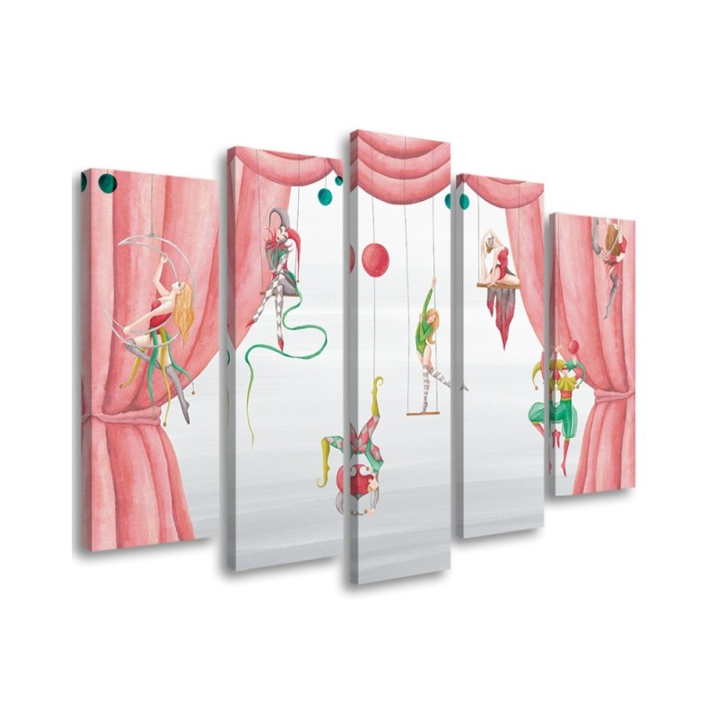 Wandbild für Wohnzimmer - Zirkusakrobat | Feeby