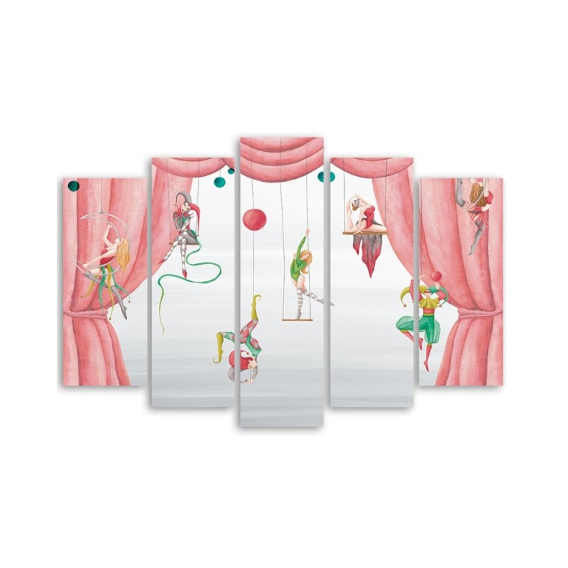 Wandbild für Wohnzimmer - Zirkusakrobat | Feeby