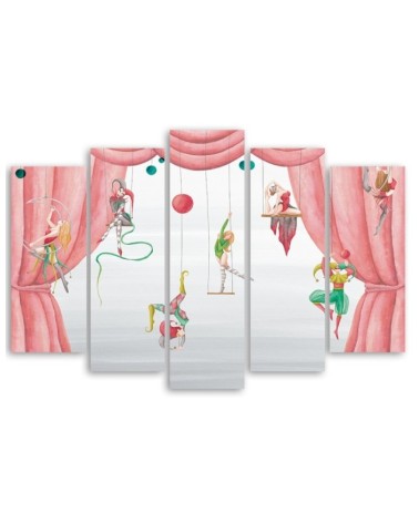 Wandbild für Wohnzimmer - Zirkusakrobat | Feeby