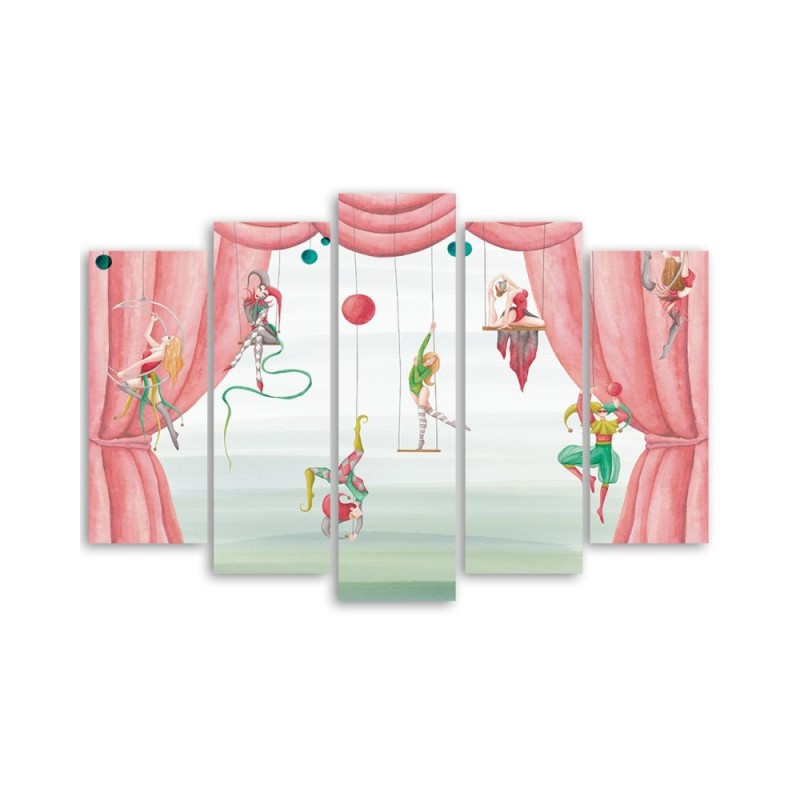Modernes Wandbild - Zirkusakrobat | Feeby