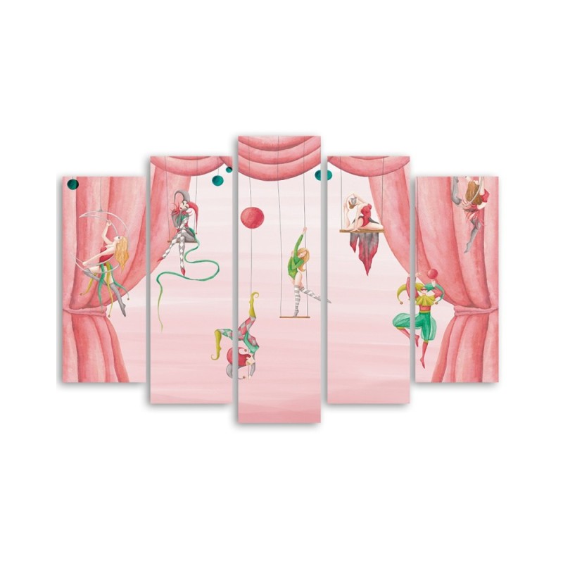 Dekoratives Leinwandbild - Zirkusakrobat | Feeby