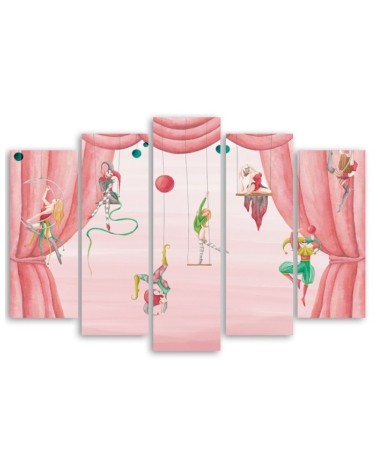 Dekoratives Leinwandbild - Zirkusakrobat | Feeby