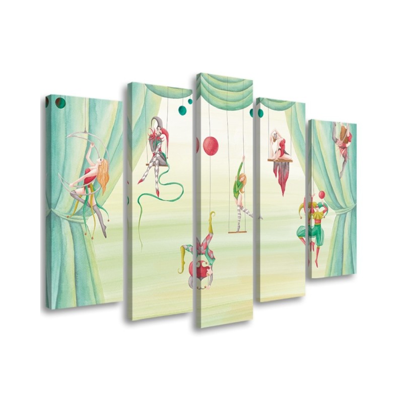 Modernes Wandbild - Zirkusakrobat | Feeby