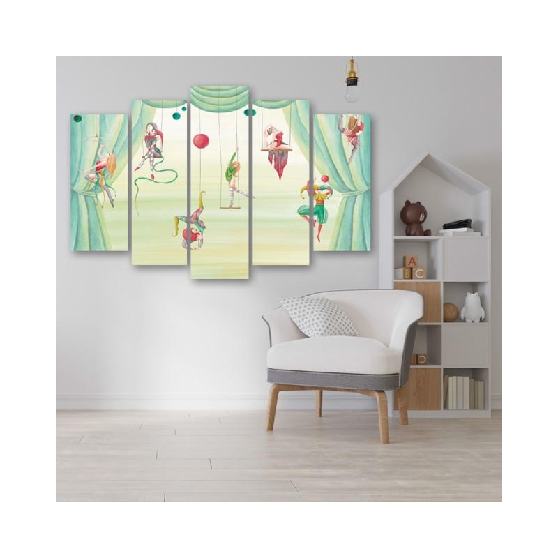 Modernes Wandbild - Zirkusakrobat | Feeby