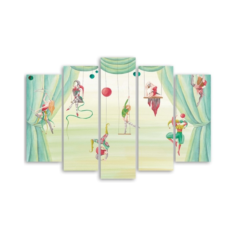 Modernes Wandbild - Zirkusakrobat | Feeby