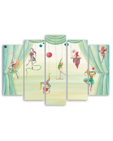 Modernes Wandbild - Zirkusakrobat | Feeby