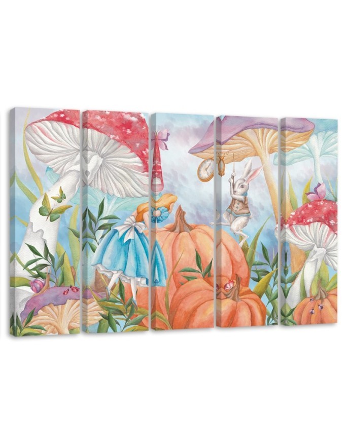 Modernes Wandbild - Little Alice im Land der Wunder | Feeby