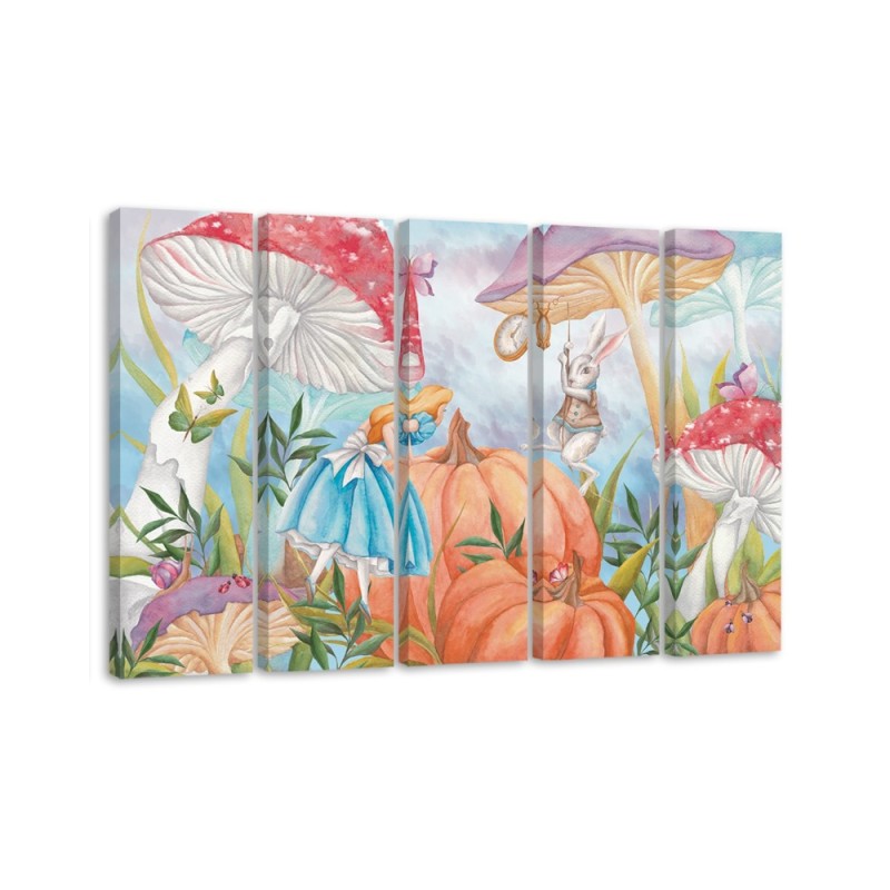 Modernes Wandbild - Little Alice im Land der Wunder | Feeby