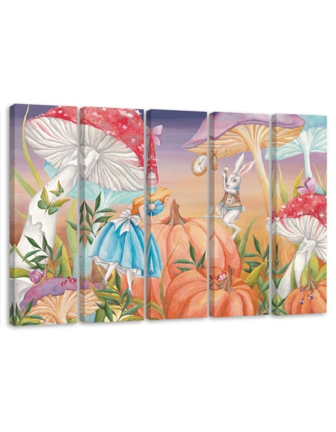 Leinwandbild - Little Alice im Land der Wunder | Feeby