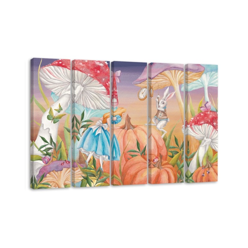 Leinwandbild - Little Alice im Land der Wunder | Feeby