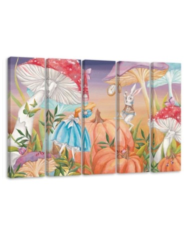 Leinwandbild - Little Alice im Land der Wunder | Feeby