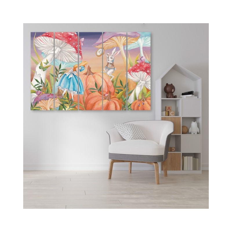 Leinwandbild - Little Alice im Land der Wunder | Feeby