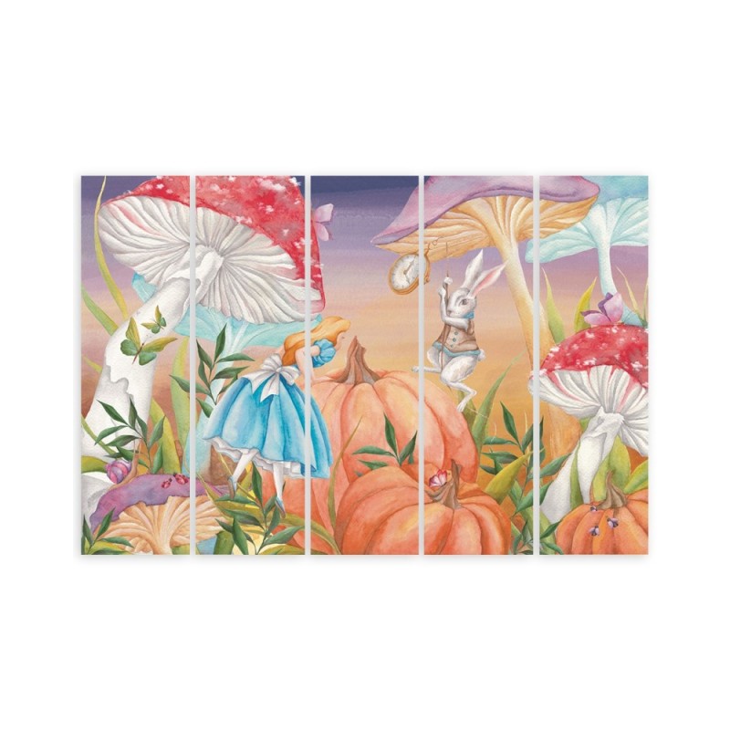 Leinwandbild - Little Alice im Land der Wunder | Feeby