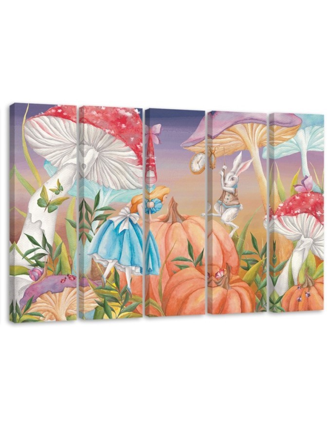 Bild auf Leinwand - Little Alice im Land der Wunder | Feeby